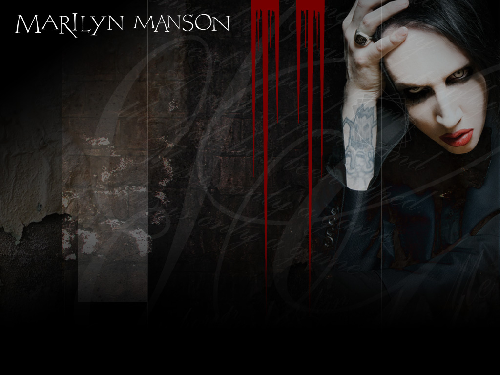 marilyn manson logo wallpaper