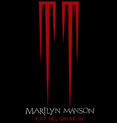 Marilyn Manson | Eat Me, Drink Me | Bleeding Vampire Fangs Logo | 2007